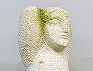 Frau mit Zopf