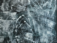 Öl. Papier auf Leinwand