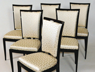 Satz von 6 Stühlen Art-Deco